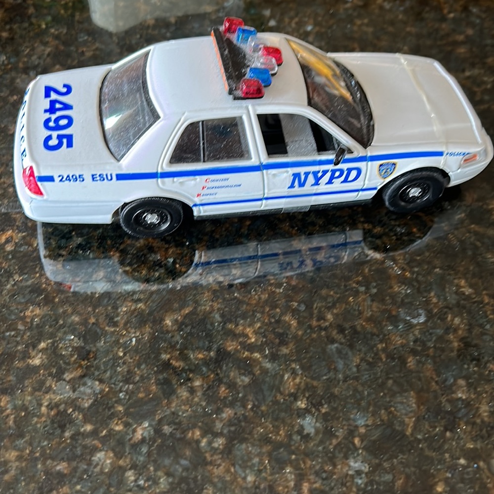 Vintage New York City Toy Police Car
